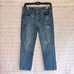 American Eagle Outfitters Blue Straight Leg Jeans Woman’s Size‎ 4